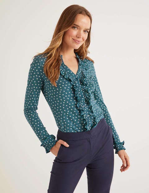 Alberta Jersey Shirt - Baltic, Country Ditsy Alberta Jersey Shirt - Baltic, Country Ditsy