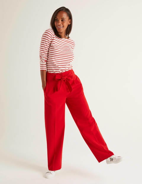 Long Sleeve Breton - Ivory/Post Box Red Long Sleeve Breton - Ivory/Post Box Red