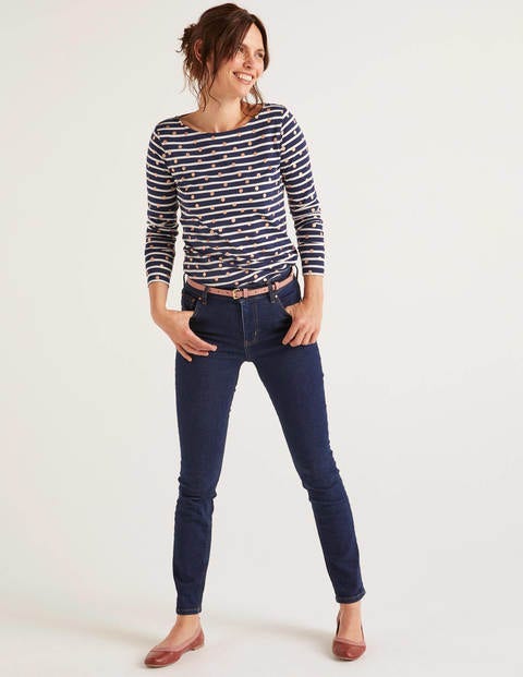 Long Sleeve Breton - Navy/Ivory Rose Gold Dot Long Sleeve Breton - Navy/Ivory Rose Gold Dot