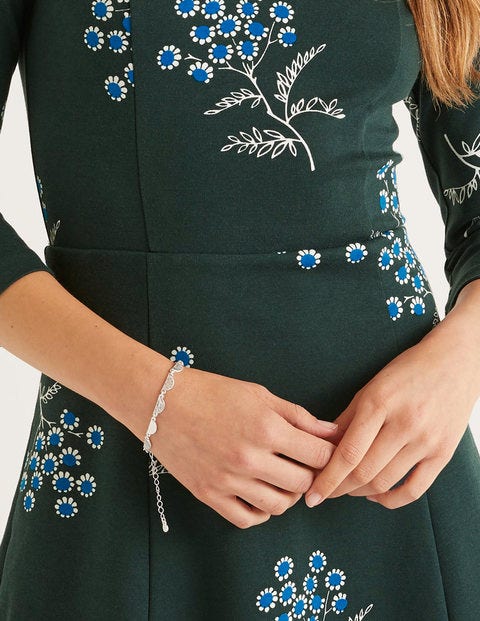 Nancy Ponte-Kleid - Mitternachtsgrün, Mädesüß Nancy Ponte-Kleid - Mitternachtsgrün, Mädesüß