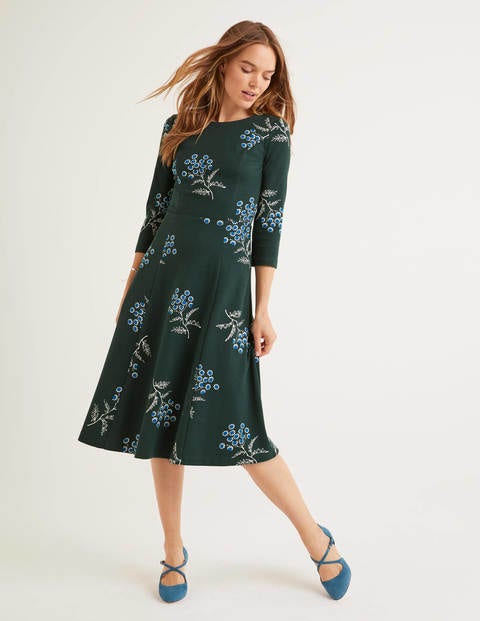 Nancy Ponte-Kleid - Mitternachtsgrün, Mädesüß Nancy Ponte-Kleid - Mitternachtsgrün, Mädesüß