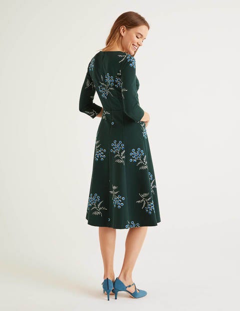 Nancy Ponte-Kleid - Mitternachtsgrün, Mädesüß Nancy Ponte-Kleid - Mitternachtsgrün, Mädesüß