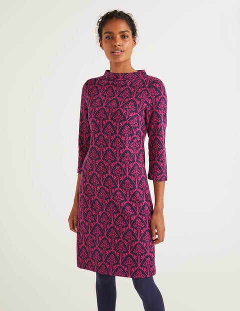 Victoria Jacquard Dress - English Berry, Poppyseed Bud Victoria Jacquard Dress - English Berry, Poppyseed Bud