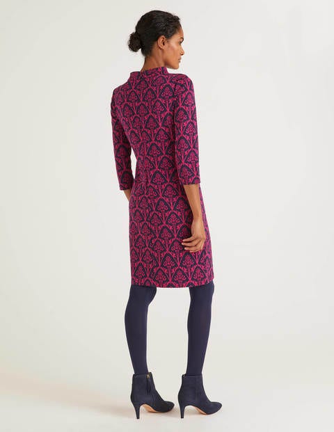 Victoria Jacquard Dress - English Berry, Poppyseed Bud Victoria Jacquard Dress - English Berry, Poppyseed Bud