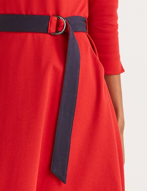Nerissa Ponte Dress - Poinsetta/Navy Nerissa Ponte Dress - Poinsetta/Navy