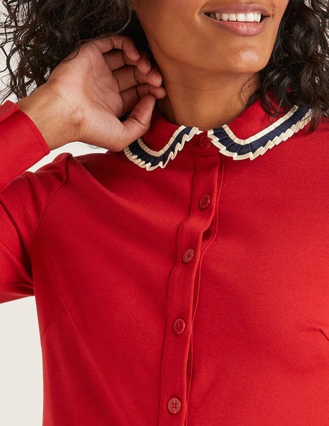 Amber Ponte Dress - Poinsettia Amber Ponte Dress - Poinsettia