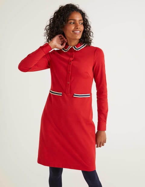 Amber Ponte Dress - Poinsettia Amber Ponte Dress - Poinsettia