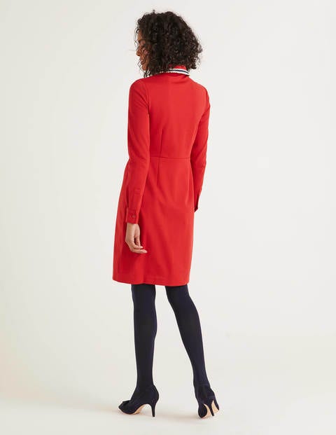 Amber Ponte Dress - Poinsettia Amber Ponte Dress - Poinsettia