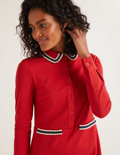 Amber Ponte Dress - Poinsettia Amber Ponte Dress - Poinsettia