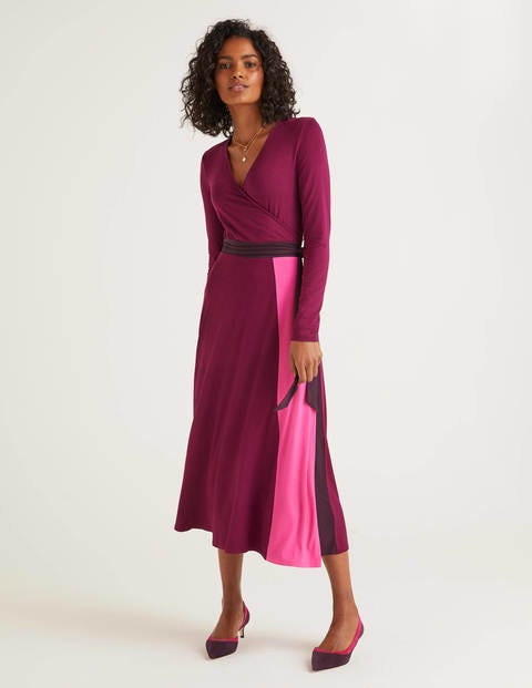 Laurie Jersey Dress - Beetroot Multi Laurie Jersey Dress - Beetroot Multi