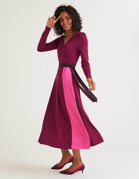 Laurie Jersey Dress - Beetroot Multi Laurie Jersey Dress - Beetroot Multi