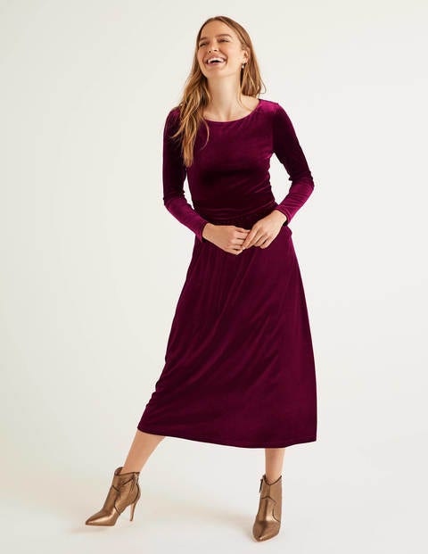 Lois Velvet Dress - Beetroot Lois Velvet Dress - Beetroot