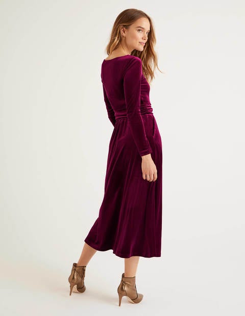 Lois Velvet Dress - Beetroot Lois Velvet Dress - Beetroot