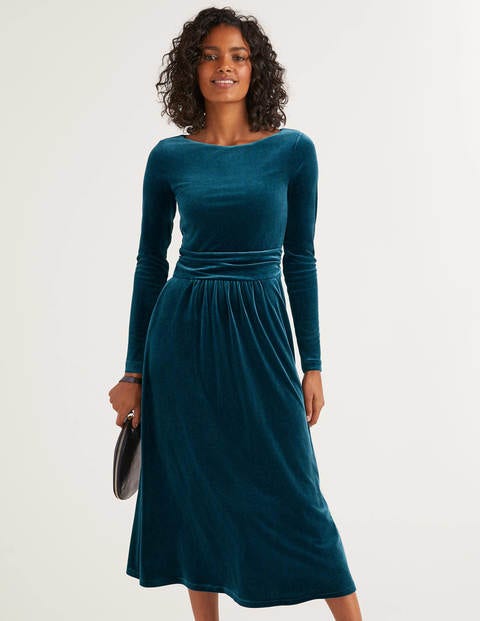 Lois Velvet Dress - Baltic Lois Velvet Dress - Baltic