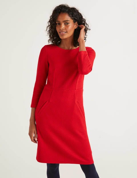 Agnes Jacquard Dress - Poinsettia Agnes Jacquard Dress - Poinsettia
