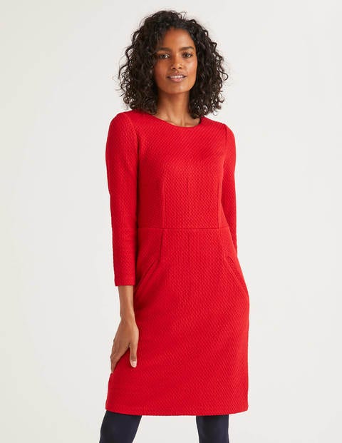Agnes Jacquard Dress - Poinsettia Agnes Jacquard Dress - Poinsettia