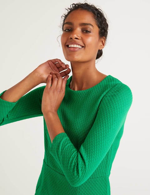 Agnes Jacquard Dress - Highland Green Agnes Jacquard Dress - Highland Green