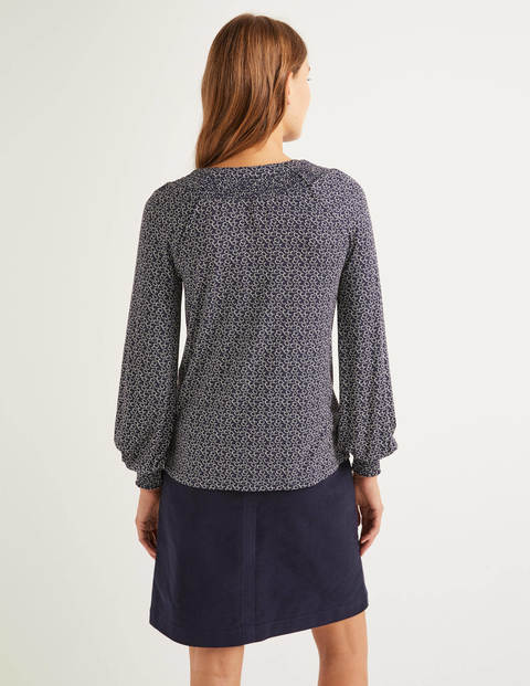 Alba Jersey Shirt - Navy/Ivory, Sweet Petal Alba Jersey Shirt - Navy/Ivory, Sweet Petal