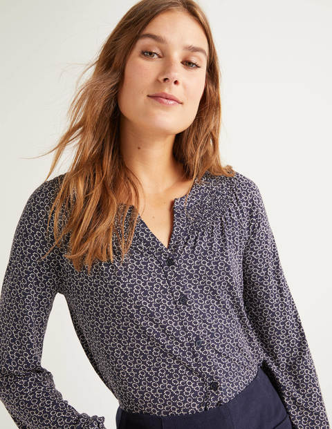 Alba Jersey Shirt - Navy/Ivory, Sweet Petal Alba Jersey Shirt - Navy/Ivory, Sweet Petal