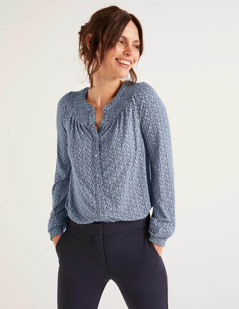 Alba Jersey Shirt - River/Navy, Sweet Petal Alba Jersey Shirt - River/Navy, Sweet Petal