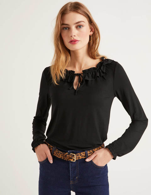 Catriona Jersey Top - Black Catriona Jersey Top - Black