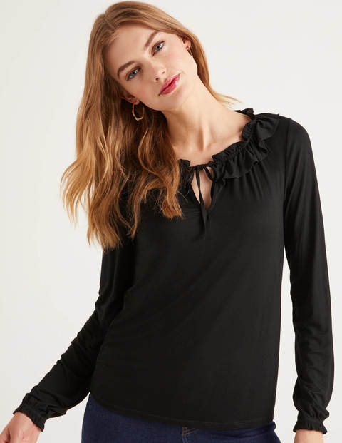 Catriona Jersey Top - Black Catriona Jersey Top - Black
