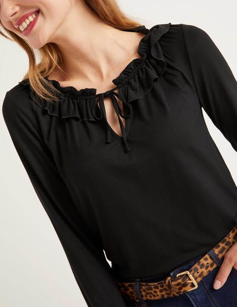 Catriona Jersey Top - Black Catriona Jersey Top - Black