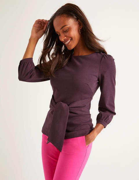 Josephine Ponte Top - Fig Josephine Ponte Top - Fig