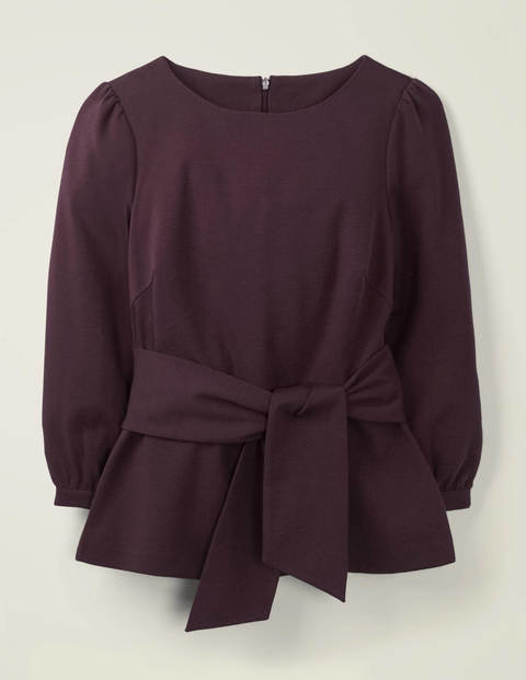 Josephine Ponte Top - Fig Josephine Ponte Top - Fig