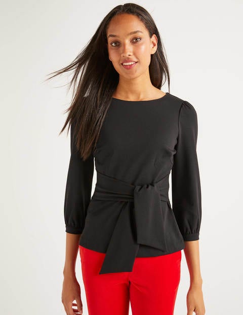 Josephine Ponte Top - Black Josephine Ponte Top - Black