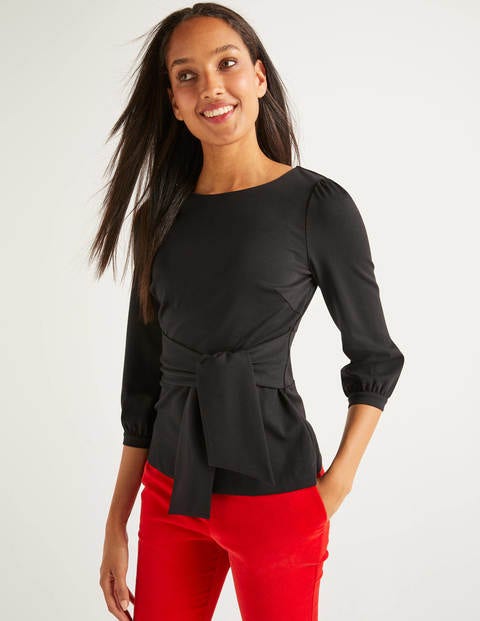 Josephine Ponte Top - Black Josephine Ponte Top - Black