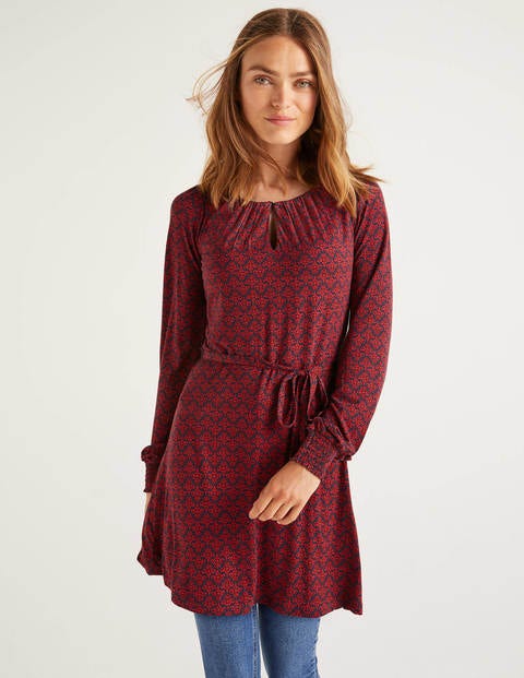 Clementine Jersey Tunic - Navy/Red, Poppyseed Bud Clementine Jersey Tunic - Navy/Red, Poppyseed Bud