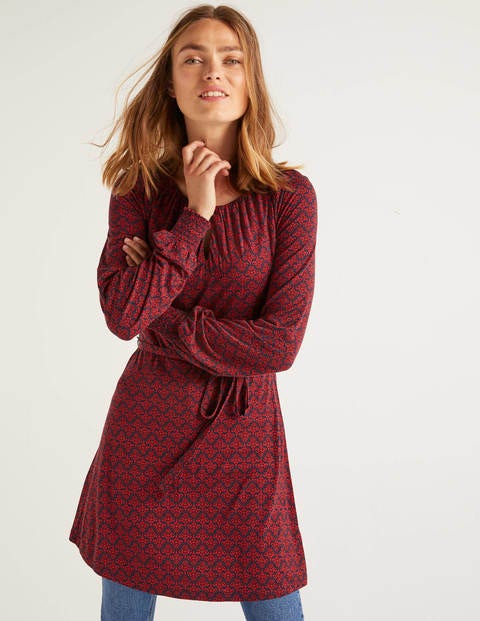 Clementine Jersey Tunic - Navy/Red, Poppyseed Bud Clementine Jersey Tunic - Navy/Red, Poppyseed Bud