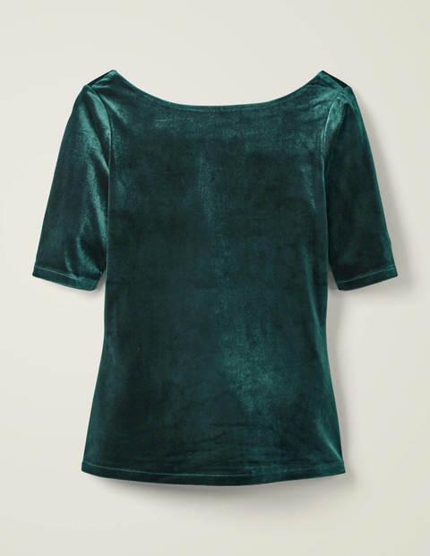 Laura Scoop Back Velvet Top - Midnight Garden Laura Scoop Back Velvet Top - Midnight Garden