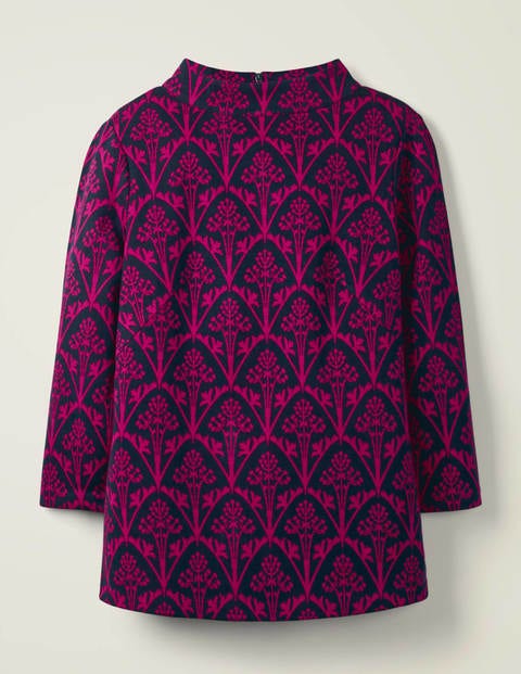 Victoria Jacquard-Oberteil - Englische Beere, Mohnknospe Victoria Jacquard-Oberteil - Englische Beere, Mohnknospe