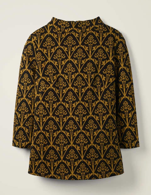 Victoria Jacquard-Oberteil - Schwarz/Trompetengold, Mohnknospe Victoria Jacquard-Oberteil - Schwarz/Trompetengold, Mohnknospe