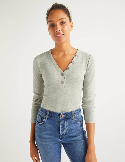 Ida Jersey Top - Grey Marl Ida Jersey Top - Grey Marl
