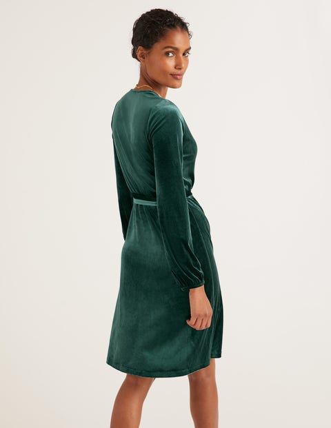 Ellie Velvet Wrap Dress - Midnight Garden Ellie Velvet Wrap Dress - Midnight Garden