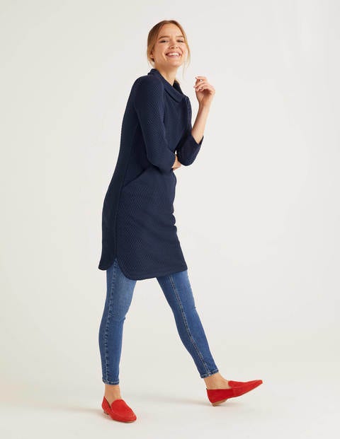 Andrea Jacquard Tunic - Navy Andrea Jacquard Tunic - Navy