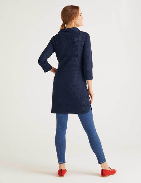 Andrea Jacquard Tunic - Navy Andrea Jacquard Tunic - Navy