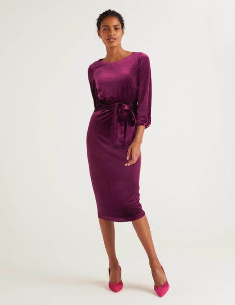 Julianna Velvet Dress - Beetroot Julianna Velvet Dress - Beetroot