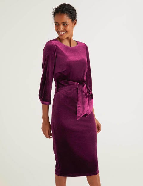 Julianna Velvet Dress - Beetroot Julianna Velvet Dress - Beetroot