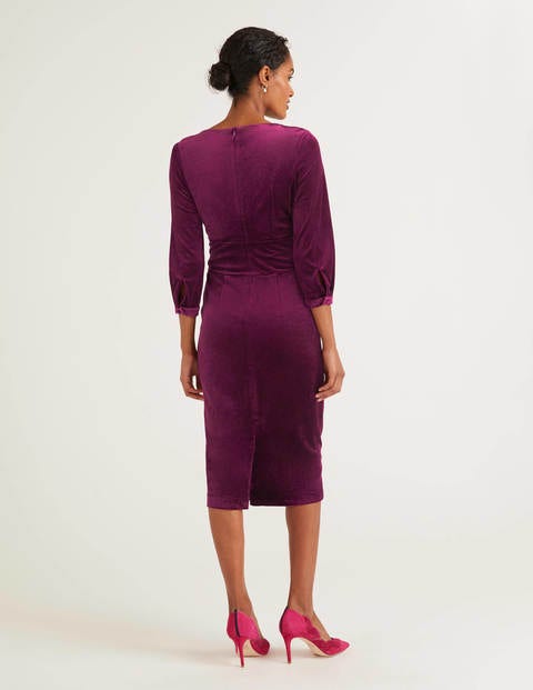 Julianna Velvet Dress - Beetroot Julianna Velvet Dress - Beetroot