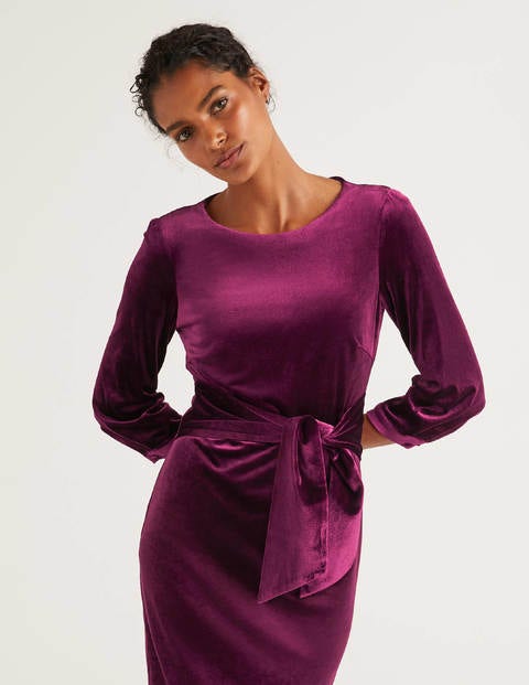 Julianna Velvet Dress - Beetroot Julianna Velvet Dress - Beetroot
