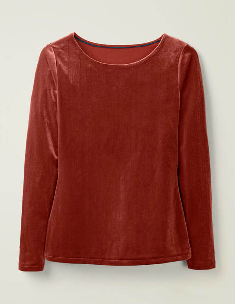 Suki Velvet Top - Conker Suki Velvet Top - Conker