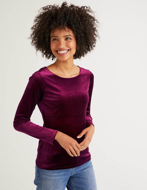 Suki Velvet Top - Beetroot Suki Velvet Top - Beetroot
