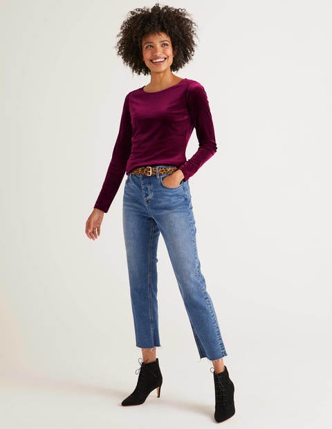 Suki Velvet Top - Beetroot Suki Velvet Top - Beetroot