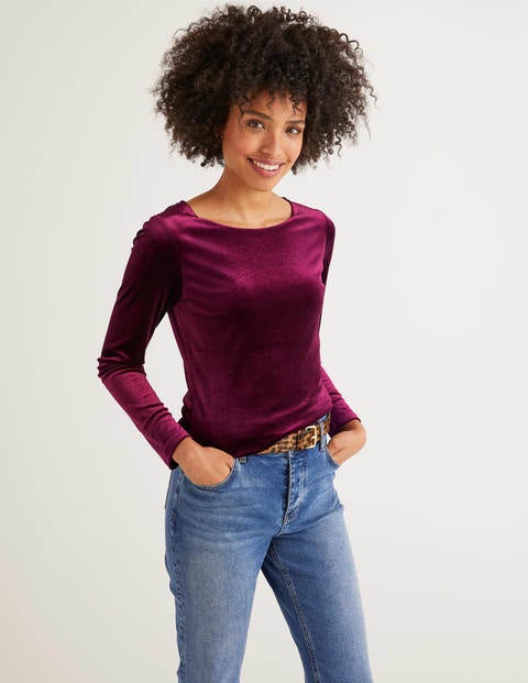 Suki Velvet Top - Beetroot Suki Velvet Top - Beetroot