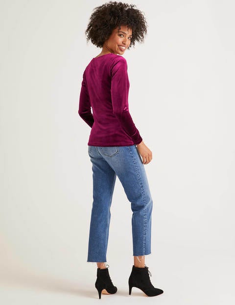 Suki Velvet Top - Beetroot Suki Velvet Top - Beetroot