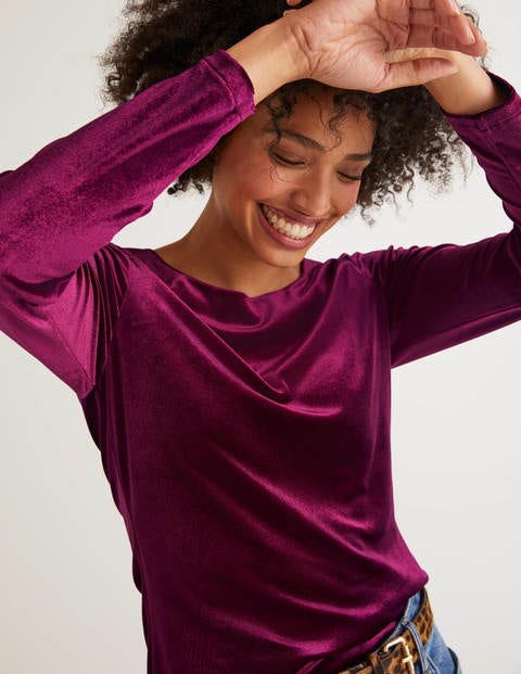 Suki Velvet Top - Beetroot Suki Velvet Top - Beetroot